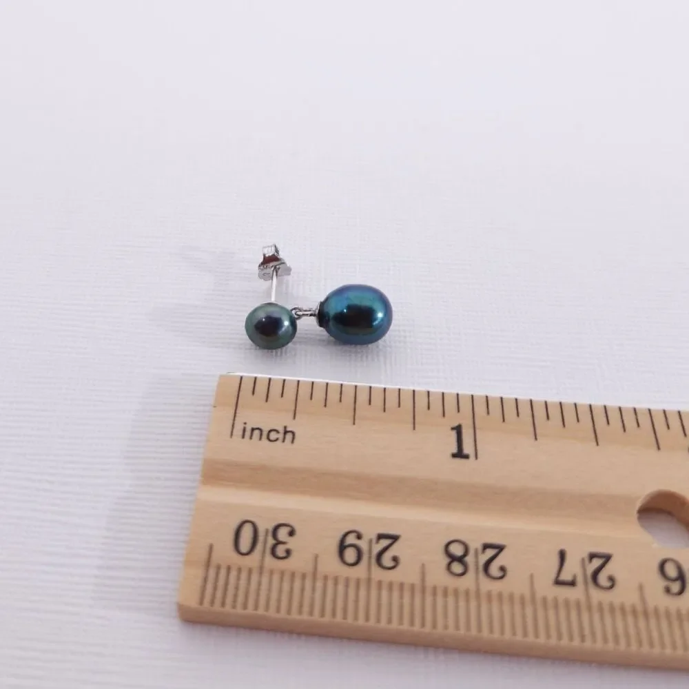 Fresh water Peacock Pearl Dangle Earrings